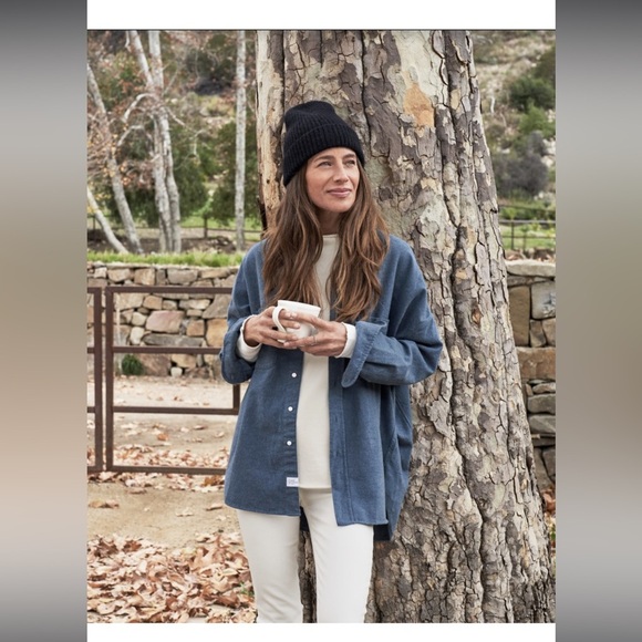 Frank & Eileen Mcloughlin Shirt Jacket in Melange Jean - Picture 2 of 16